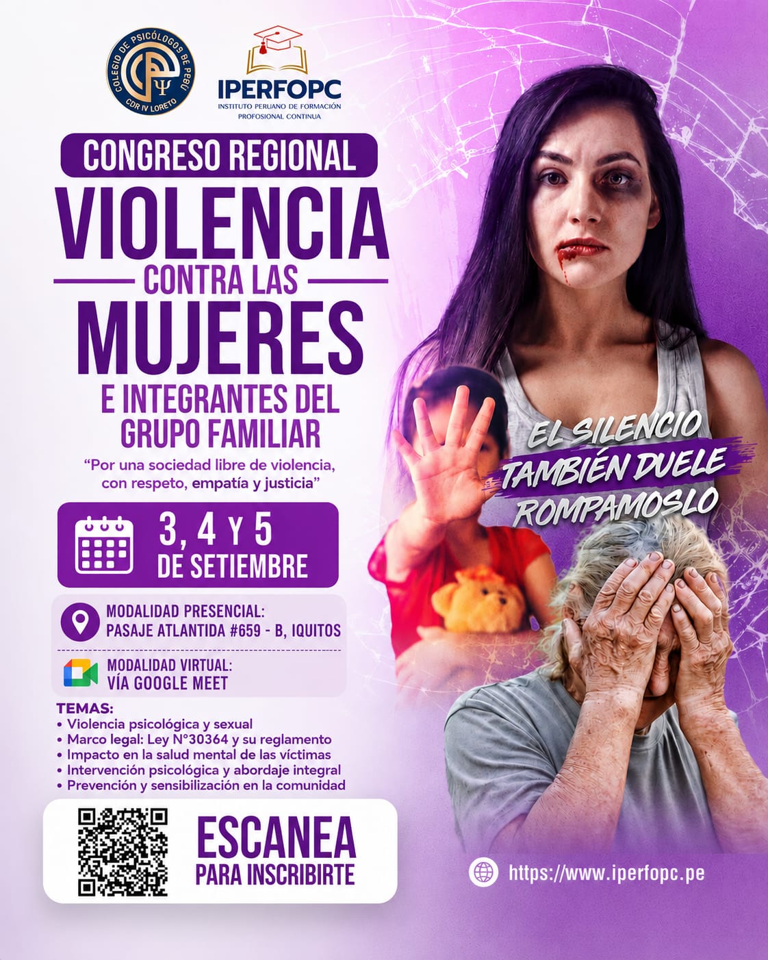 Congreso Regional: Violencia contra las Mujeres e Integrantes del Grupo Familiar